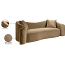 Meridian Destin Beige Velvet Sofa IMAGE 18