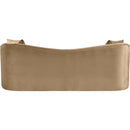 Meridian Destin Beige Velvet Sofa IMAGE 5