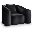  Manufacturer Color_Black -- Destin Black Velvet Upholstered Chair IMAGE 1