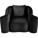  Manufacturer Color_Black -- Destin Black Velvet Upholstered Chair IMAGE 4