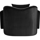 Meridian Destin Black Velvet Chair IMAGE 5