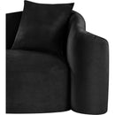  Manufacturer Color_Black -- Destin 70" Black Velvet Upholstered Loveseat IMAGE 11