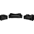  Manufacturer Color_Black -- Destin 70" Black Velvet Upholstered Loveseat IMAGE 15