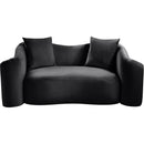  Manufacturer Color_Black -- Destin 70" Black Velvet Upholstered Loveseat IMAGE 3
