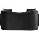 Meridian Destin Black Velvet Loveseat IMAGE 5