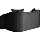  Manufacturer Color_Black -- Destin 70" Black Velvet Upholstered Loveseat IMAGE 6