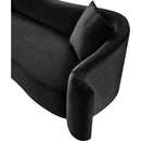  Manufacturer Color_Black -- Destin 91" Black Velvet Upholstered Sofa IMAGE 12