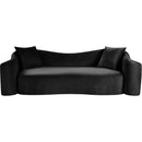  Manufacturer Color_Black -- Destin 91" Black Velvet Upholstered Sofa IMAGE 3