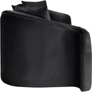  Manufacturer Color_Black -- Destin 91" Black Velvet Upholstered Sofa IMAGE 7