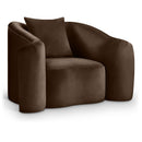  Manufacturer Color_Brown -- Destin Brown Velvet Upholstered Chair IMAGE 1