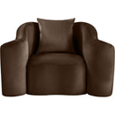  Manufacturer Color_Brown -- Destin Brown Velvet Upholstered Chair IMAGE 3