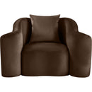 Meridian Destin Brown Velvet Chair IMAGE 3