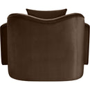  Manufacturer Color_Brown -- Destin Brown Velvet Upholstered Chair IMAGE 5