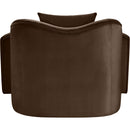 Meridian Destin Brown Velvet Chair IMAGE 5