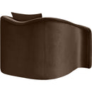 Meridian Destin Brown Velvet Chair IMAGE 6