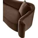  Manufacturer Color_Brown -- Destin 70" Brown Velvet Upholstered Loveseat IMAGE 12