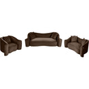 Meridian Destin Brown Velvet Loveseat IMAGE 14