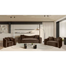 Meridian Destin Brown Velvet Loveseat IMAGE 19