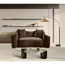 Meridian Destin Brown Velvet Loveseat IMAGE 2