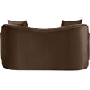  Manufacturer Color_Brown -- Destin 70" Brown Velvet Upholstered Loveseat IMAGE 5