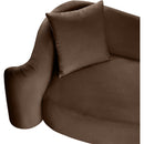  Manufacturer Color_Brown -- Destin 91" Brown Velvet Upholstered Sofa IMAGE 10