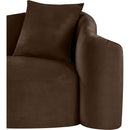 Meridian Destin Brown Velvet Sofa IMAGE 11