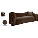  Manufacturer Color_Brown -- Destin 91" Brown Velvet Upholstered Sofa IMAGE 18