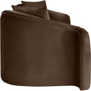 Meridian Destin Brown Velvet Sofa IMAGE 7