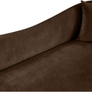  Manufacturer Color_Brown -- Destin 91" Brown Velvet Upholstered Sofa IMAGE 8