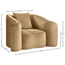  Manufacturer Color_Camel -- Destin Camel Velvet Upholstered Chair IMAGE 17