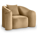  Manufacturer Color_Camel -- Destin Camel Velvet Upholstered Chair IMAGE 1