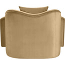 Meridian Destin Camel Velvet Chair IMAGE 5