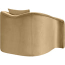Meridian Destin Camel Velvet Chair IMAGE 6