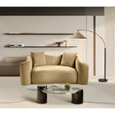  Manufacturer Color_Camel -- Destin 70" Camel Velvet Upholstered Loveseat IMAGE 2