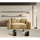 Meridian Destin Camel Velvet Loveseat IMAGE 2