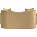  Manufacturer Color_Camel -- Destin 70" Camel Velvet Upholstered Loveseat IMAGE 5