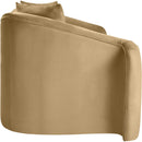  Manufacturer Color_Camel -- Destin 70" Camel Velvet Upholstered Loveseat IMAGE 7