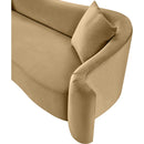 Meridian Destin Camel Velvet Sofa IMAGE 12