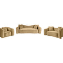  Manufacturer Color_Camel -- Destin 91" Camel Velvet Upholstered Sofa IMAGE 15