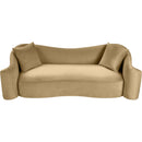  Manufacturer Color_Camel -- Destin 91" Camel Velvet Upholstered Sofa IMAGE 4
