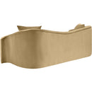  Manufacturer Color_Camel -- Destin 91" Camel Velvet Upholstered Sofa IMAGE 6