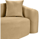  Manufacturer Color_Camel -- Destin 91" Camel Velvet Upholstered Sofa IMAGE 9
