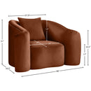  Manufacturer Color_Cognac -- Destin Cognac Velvet Upholstered Chair IMAGE 17