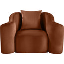 Manufacturer Color_Cognac -- Destin Cognac Velvet Upholstered Chair IMAGE 3