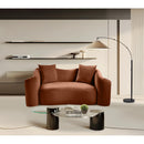  Manufacturer Color_Cognac -- Destin 70" Cognac Velvet Upholstered Loveseat IMAGE 2