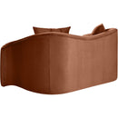  Manufacturer Color_Cognac -- Destin 70" Cognac Velvet Upholstered Loveseat IMAGE 6