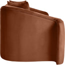  Manufacturer Color_Cognac -- Destin 70" Cognac Velvet Upholstered Loveseat IMAGE 7