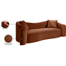  Manufacturer Color_Cognac -- Destin 91" Cognac Velvet Upholstered Sofa IMAGE 18