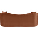 Meridian Destin Cognac Velvet Sofa IMAGE 5