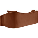Meridian Destin Cognac Velvet Sofa IMAGE 6